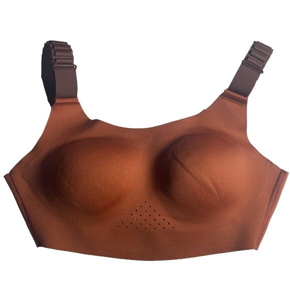 Brooks 30 A/B Dare Scoopback Run Copper Raisin Ice Blue Sports Bra High Impact - Picture 9 of 9
